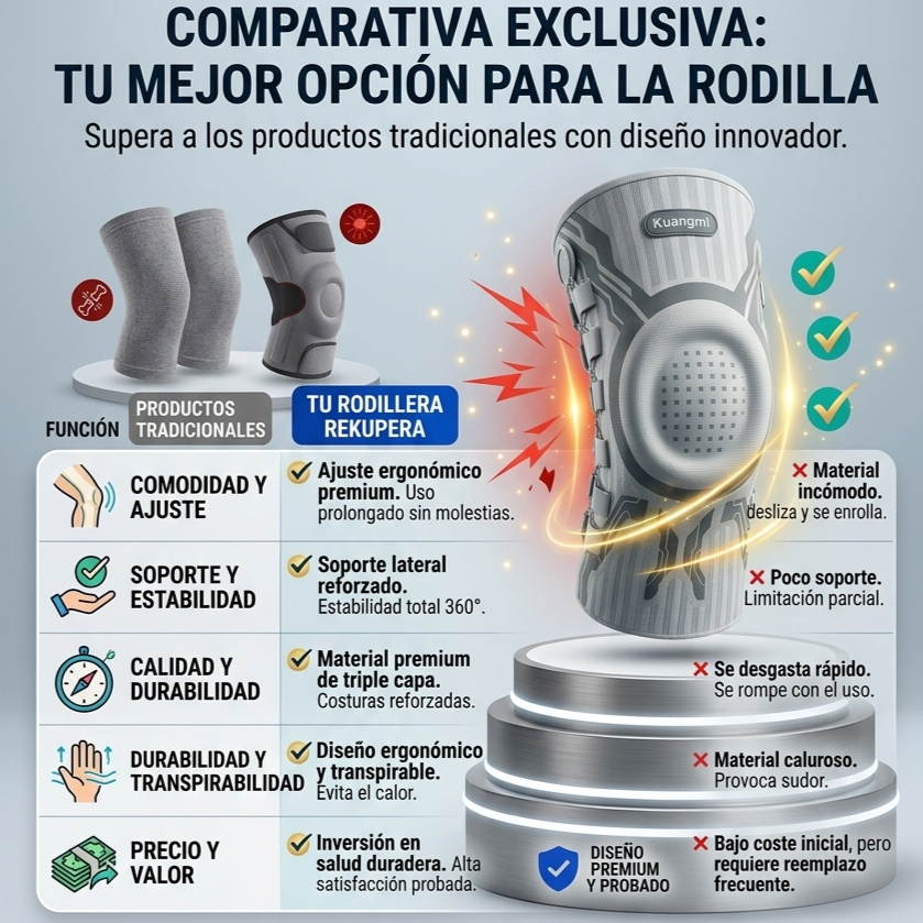 Rodillera Ortopédica de Compresión 360°