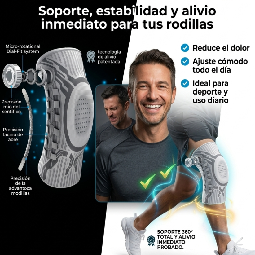 Rodillera Ortopédica de Compresión 360°